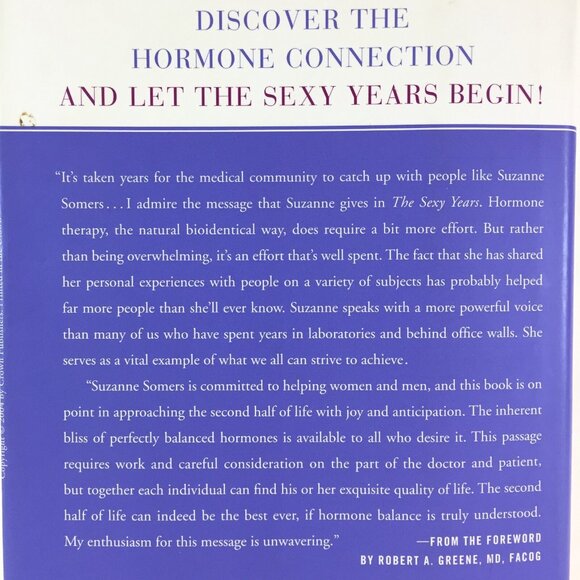 Suzanne Somers (3s Company Actress) The Sexy Years Book Hardcover  First Edition - Picture 3 of 6